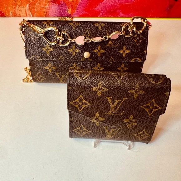 Louis Vuitton Monogram Bundel Saraha wallet and Elise web of two - Picture 11 of 13